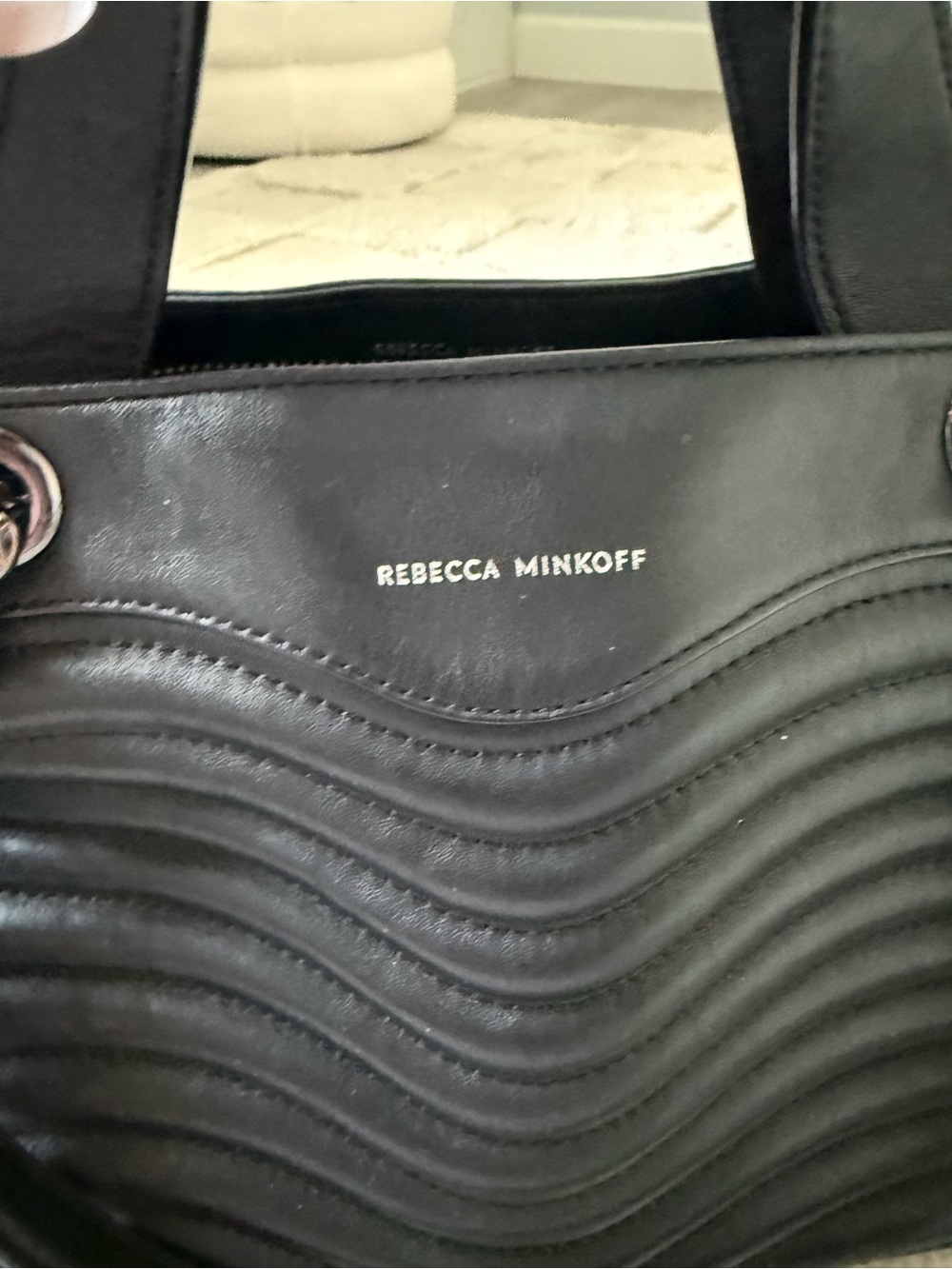 Rebecca Minkoff Black Quilted Leather Purse - Picture 2 of 7